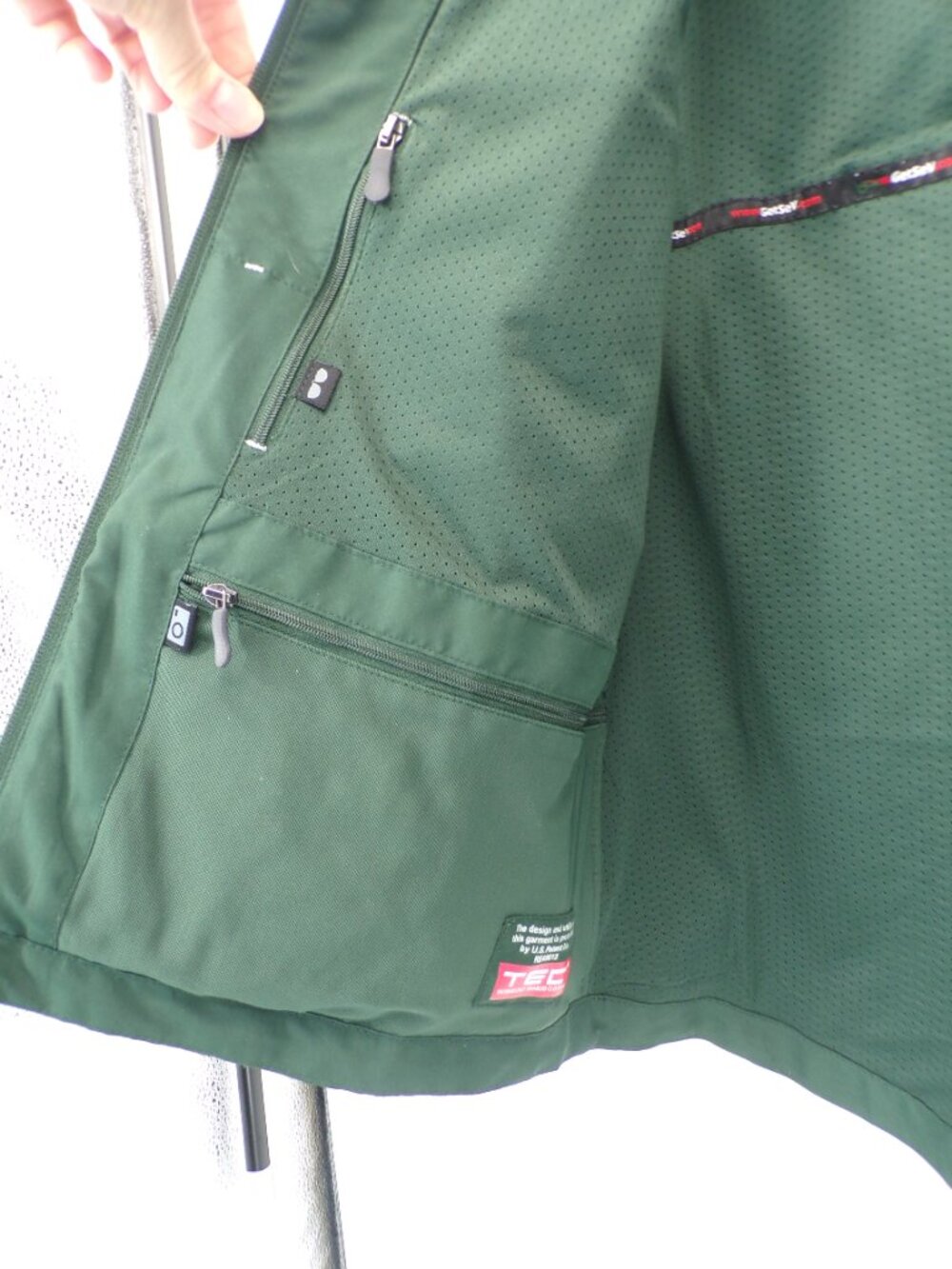 ScotteVest Women’s L Vest Green TEC Travel Utility Pockets Full Zip Lightweight - Picture 4 of 12
